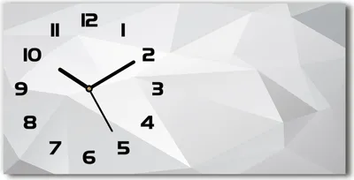 Produktbild von Wanduhr aus Glas – 60x30 cm - Glasbild - Glasuhr - Gehärtetes Glas - schwarze-zeiger - Abstraktion Hintergrund