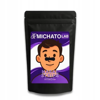 Obrázek produktu pro Náplasti na nos Comfort proti chrápání pásky pro lepší dýchání černá 30ks