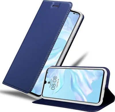 Produktbild von Cadorabo Handyhülle für Huawei P30 Schutz Hülle in Blau Cover Etui Book Case Booklet