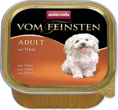Obrázok produktu pre animonda WITH RABBIT, Dospelý, Malé (5-10 kilogramov), Hovädzie mäso, Bravčové, Zajac, 150 g