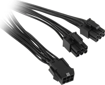 Produktbild von Kolink Adapter 6-Pin-PCIe auf 2x 6+2-Pin-PCIe Kabel schwarz