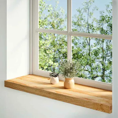 Immagine prodotto di Davanzali 2 pz Marrone Chiaro 80x25x2 cm Legno Massello Rovere