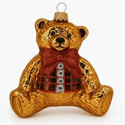 Produktbild von Weihnachtskugel Bär Christbaumkugel Christbaumschmuck Baumschmuck Figuren Tiere