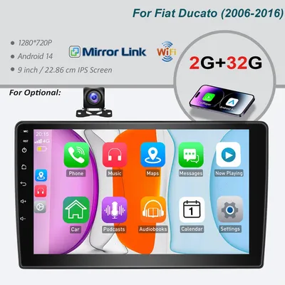 Obrázek produktu pro Android autorádio – multimediální přehrávač – 2-DIN rádio – navigace s dotykovým displejem – bezdrátové připojení Android Auto