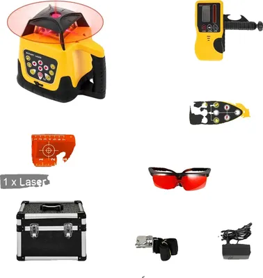 Image de Laser rotatif, balayage à 360 degrés, mécanisme d'autonivellement, faisceau rouge