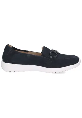 Produktbild von Caprice Damen Slipper Zierspange Wechselfußbett Leder 9-24708-42, Größe:39 EU, Farbe:Blau