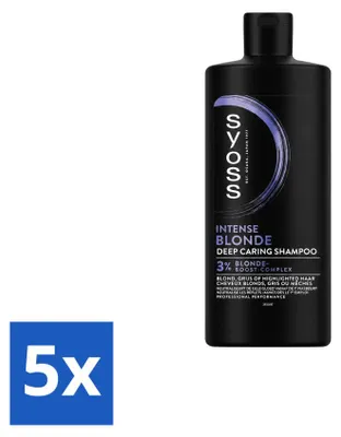 Produktbild von 5 x Syoss Intense Blonde Shampoo - 440 ml - Vorteilspackung - 5 Stücke