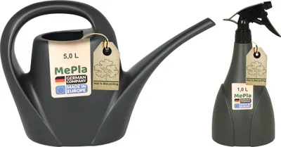 Produktbild von MePla - Set - Gießkanne 5,0l Indoor + Sprüher 1,0l - anthrazit