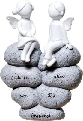 Produktbild von Engel auf Stein "Liebe ist alles was Du brauchst"