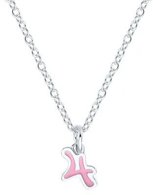 Produktbild von Lillifee Halskette 2035977 Silber 925/- mit Anhänger Blume und Zahl 4