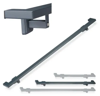 Obrázek produktu pro Čtvercové antracitové zábradlí pro schodiště RD26022, 150 cm
