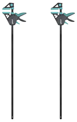 Produktbild von wolfcraft 2 Einhandzwingen PRO - 150 kg Spannkraft & 915 mm Spannweite
