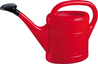 Produktbild von Geli Gießkanne aus Kunststoff, 5 Liter, Rot, inklusive Brause, witterungsbeständig, langlebig, für Garten & Balkon, nicht frostsicher