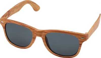 Produktbild von Floso - Holz-Effekt - Sonnenbrille "Mira" - PC Plastik PF4718 (Einheitsgröße) (Natürlich)