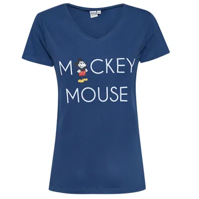 Produktbild von Mickey Mouse Herren T-Shirt Erwachsene Kurzarmshirt in drei Farben, Farbe:Blau, Größe Herren:M
