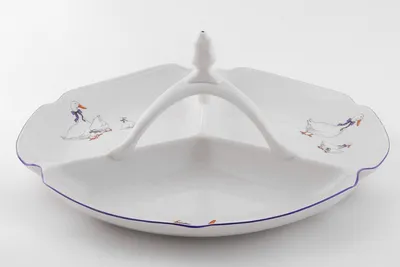 Image de Cabaret 29,5 cm, oies, porcelaine tchèque, Leander