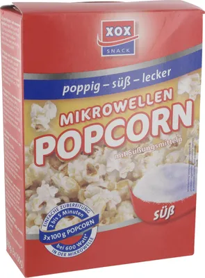 Produktbild von XOX Mikrowellen Popcorn süß 3x100g