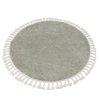 Immagine prodotto di Tappeto BERBER 9000 cerchio verde Frange berbero marocchino shaggy verde ruota 120 cm
