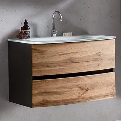 Produktbild von Waschbeckenunterschrank mit Waschbecken KOPENHAGEN