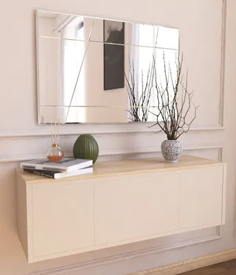 Immagine prodotto di Skye Decor, Akol - Bianco, Specchio, Bianco, 50 x 2,2 x 75 cm