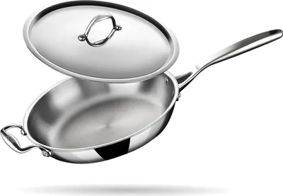 Produktbild von Triply Edelstahlpfanne mit Deckel - Induktionsboden - 28 cm - 2,3 l