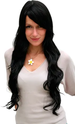 Produktbild von WIG ME UP Perücke,schwarz, lange Haare,Scheitel 9321L-2