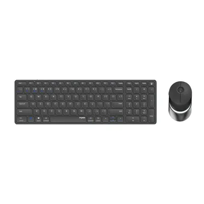Obrázek produktu pro Sada klávesnice a myši RAPOO 9750M Wireless Multi-Mode tmavě šedá