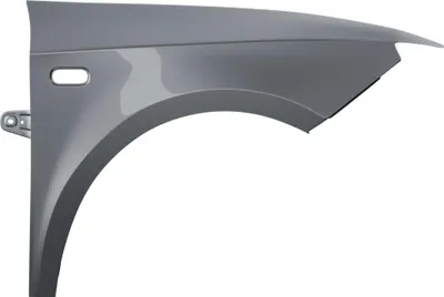 Obrázek produktu pro BLU Blatník náhrada pro Seat Ibiza IV 4 6J LX7R Pravý Stříbrný MonsunGrau | 2008-2017 | Přední | Lakovaný | Připravený k montáži | Pozink