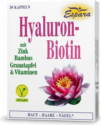 Produktbild von Espara Hyaluron-Biotin Kapseln, 30 Stueck