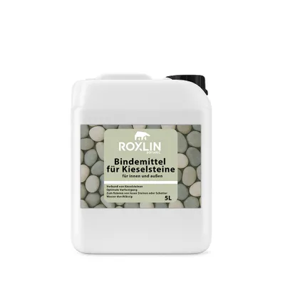 Produktbild von Roxlin Botanic Kiesbinder Kiesverfestiger Bindemittel für Kies/Schotter Aller Art Mulchbinder Gartenbahn Steinweg  5,0 Liter