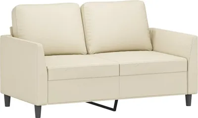 Produktbild von vidaXL 2-Sitzer-Sofa Creme 120 cm Kunstleder