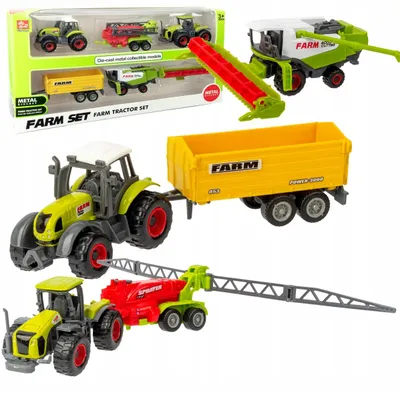 Obrázek produktu pro Sada zemědělských strojů QULKI – traktor. Hračka