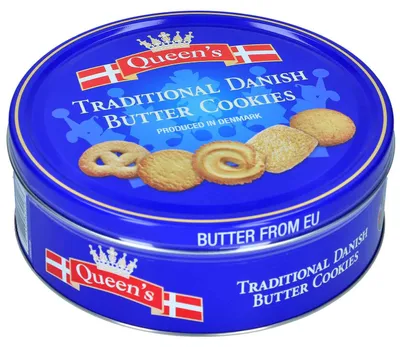 Produktbild von Queen's Traditional Danish Butter Cookies 500g