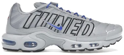 Immagine prodotto di Nike Air Max Plus Tuned Air, colore Wolf Grey e Racer Blue, taglia EU 41