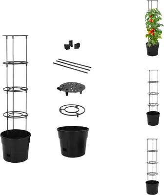 Obrázok produktu pre vidaXL Kvetináč na paradajky antracit Ø29,5x115 cm polypropylén - Kvetináče a sadenice