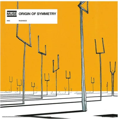 Image de Muse - imprimé "Origin Of Symmetry" PM9072 (30,5 cm x 30,5 cm) (Jaune/Gris)