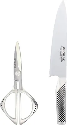 Produktbild von Global Messerset GKS-2210: Kochmesser + Schere