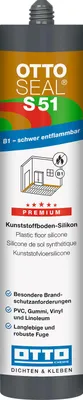 Produktbild von OTTOSEAL S51 Silikon für PVC-, Gummi- und Linoleumböden C04 schwarz