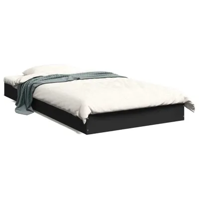 Immagine prodotto di vidaXL Struttura del letto nera 100x200 cm in materiale ligneo