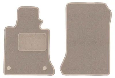 Immagine prodotto di Tappetini anteriori in moquette per Mercedes GLK X204 2008-2015 (SUV) – 2 pezzi, beige, su misura – Wielganizator LUX