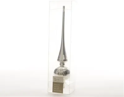 Produktbild von Christbaumschmuck Kaemingk Christbaumspitze Glas silber 26cm
