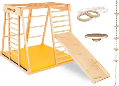 Produktbild von Holzspielplatz Rakete - Kinder Indoor Spielset