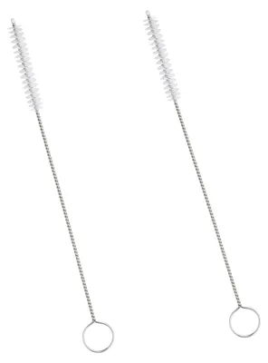 2er Set Flaschenbürste, Nylon, 10 mm Ø, für Trinkhalme & Flaschen