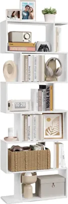 Produktbild von 6-stöckiges Bücherregal – Raumteiler – platzsparender Stauraum – 70 x 24 x 190,5 cm