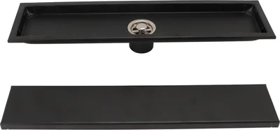 Immagine prodotto di Scarico lineare a pavimento in acciaio inox 304, invisibile, inibitore di odori, grande capacità di drenaggio, doccia rettangolare per bagno