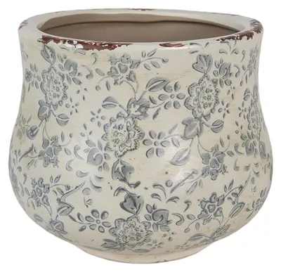 Immagine prodotto di Vaso da fiori Clayre & Eef Ø 18x15 cm fiori in Vetroceramica verde