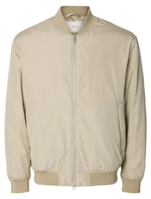 Produktbild von Slmcharles Baseball Bomberjacke mit Reißverschluss und gerippten Ärmelbündchen