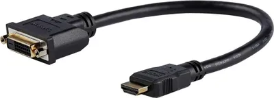 Imagen del producto de StarTech.com HDDVIMF8IN, 0,2 m, HDMI, DVI-D, Conector macho, Conector macho, Adaptador directo