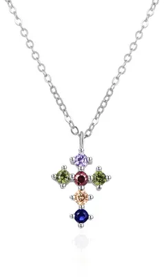 Produktbild von Silberne Halskette mit einem Kreuz AGT-N002C ( Kette, Anhä nger)