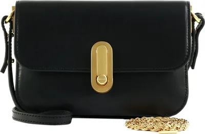 Produktbild von Ted Baker Leder Umhängetasche Schultertasche Kkaysa Polished Leather Crossbody Bag Black schwarz